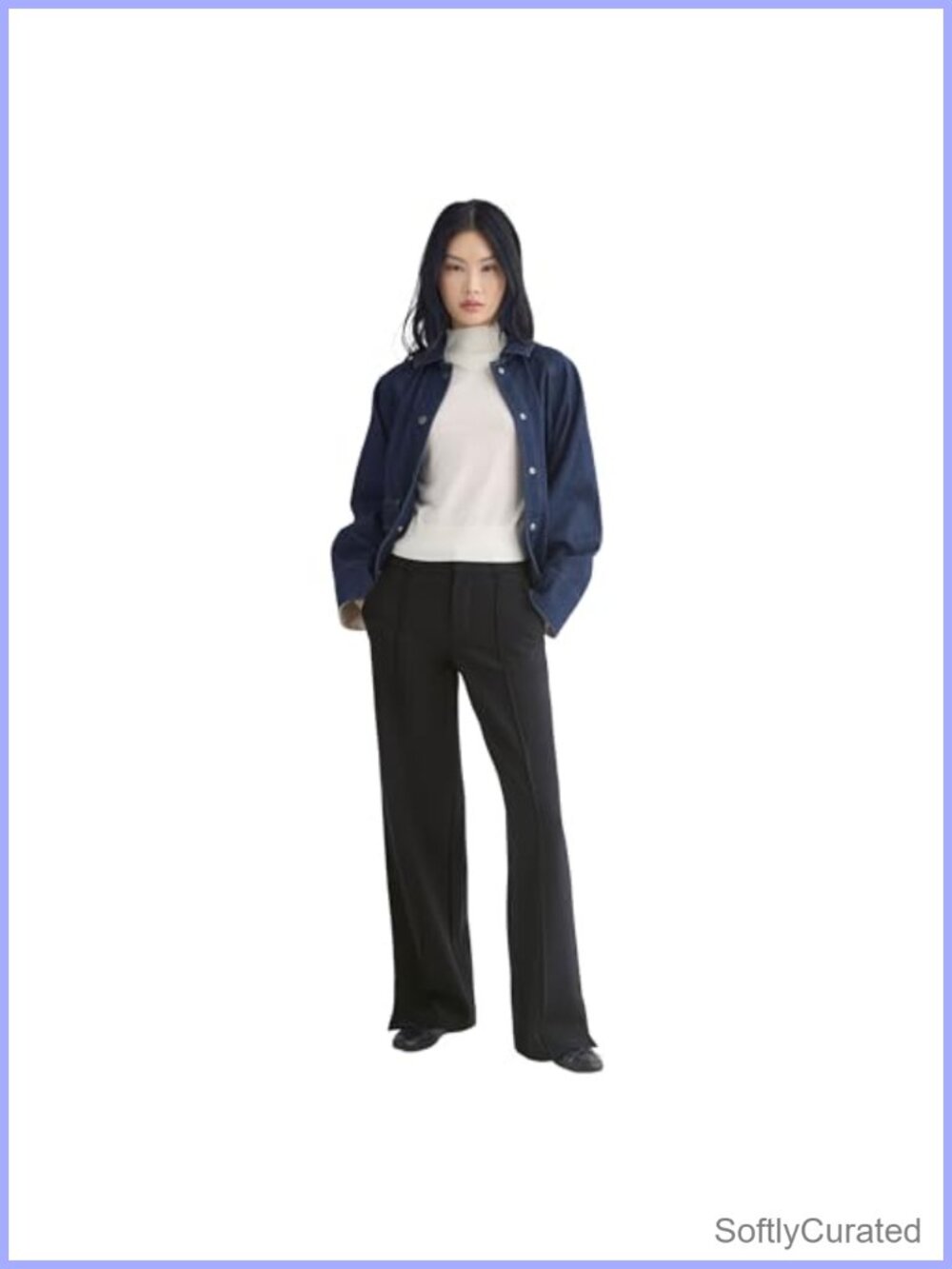 Everlane Ponte Wide-Leg Trouser LENZING ECOVERO Viscose Stretch Dress Pants